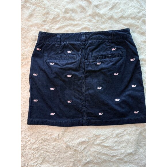 Vineyard Vines Short Skirt Size 0 Blue, With Pink Whales - Picture 2 of 7